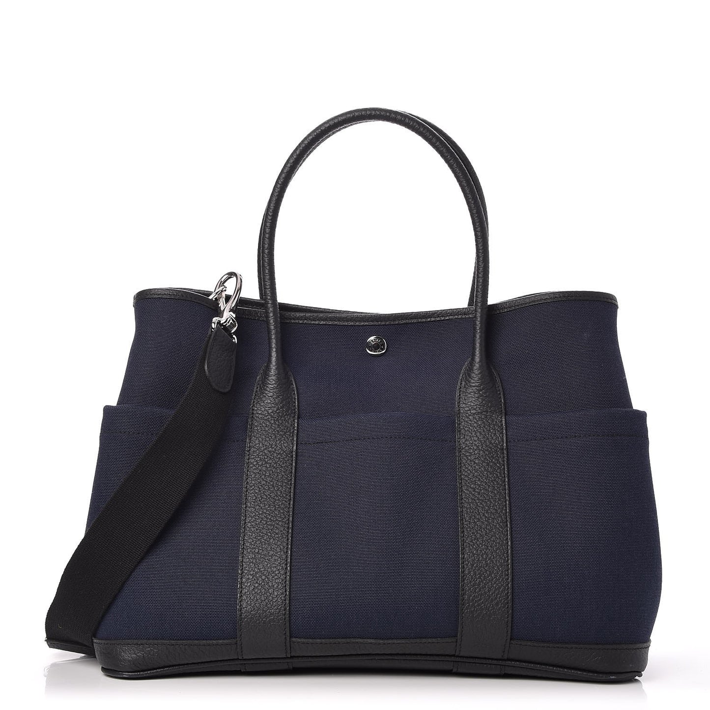 Toile Militaire Vache Country Garden Party Pockets 36 MM Tote Bleu Marine