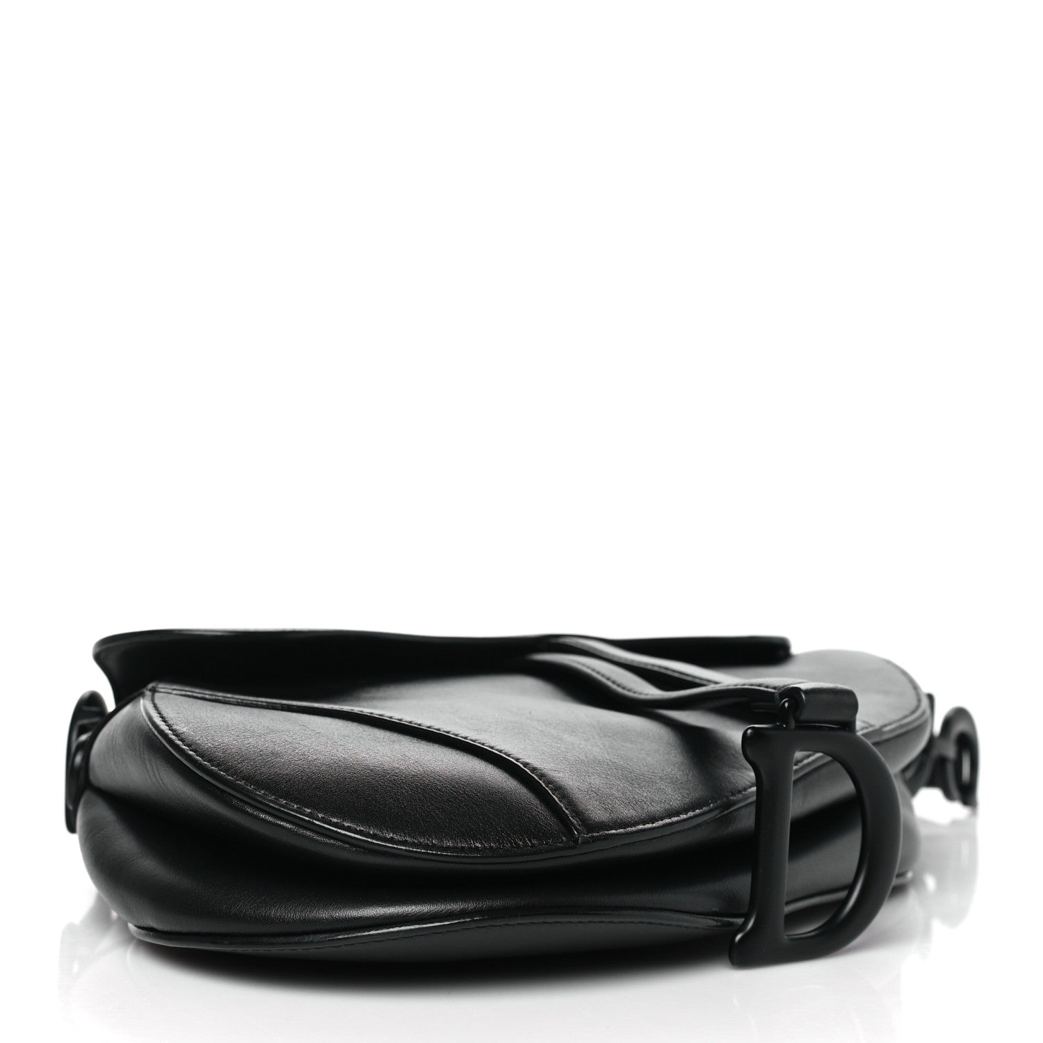 Christian Dior Ultra Matte Calfskin Saddle Bag Black 4 of 16