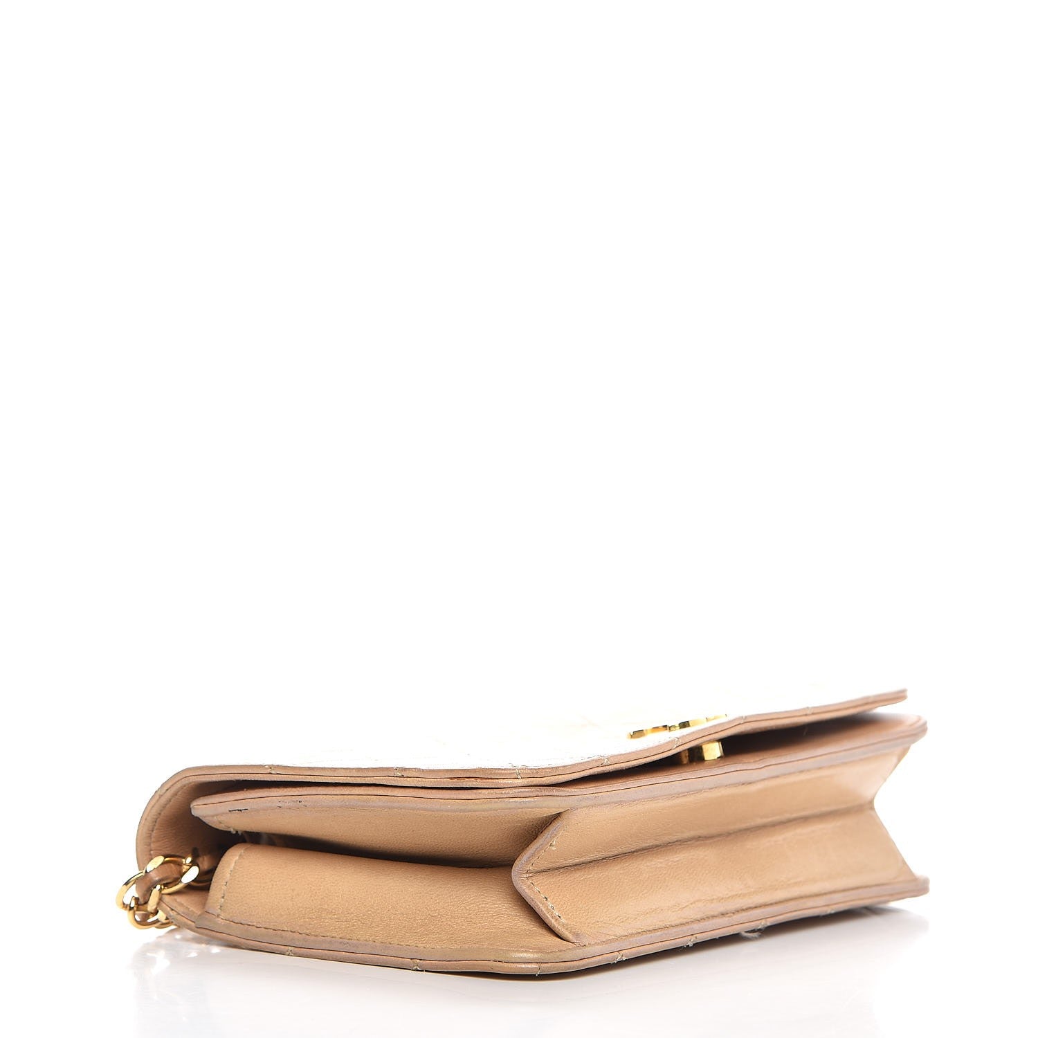 Chanel Lambskin Quilted Mini Flap Beige 4 of 12
