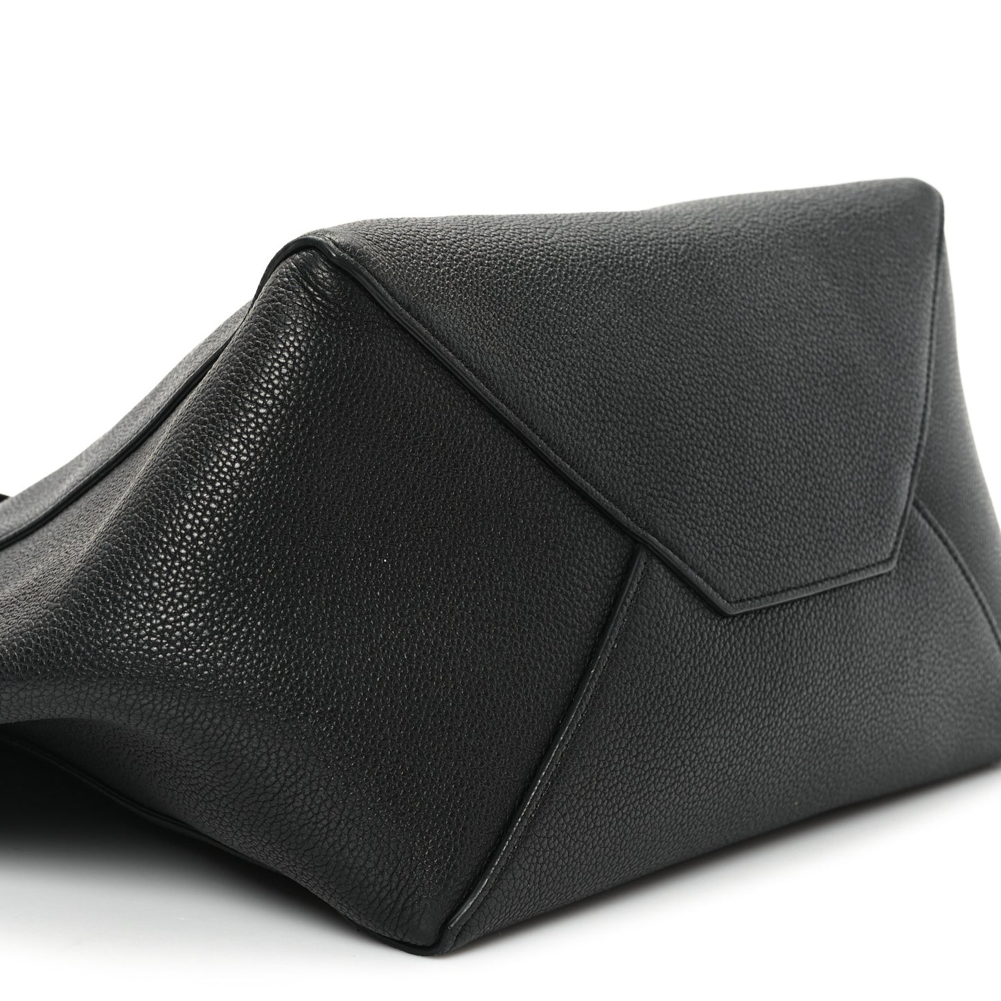 Soft Grained Calfskin Small Belt Cabas Phantom Black