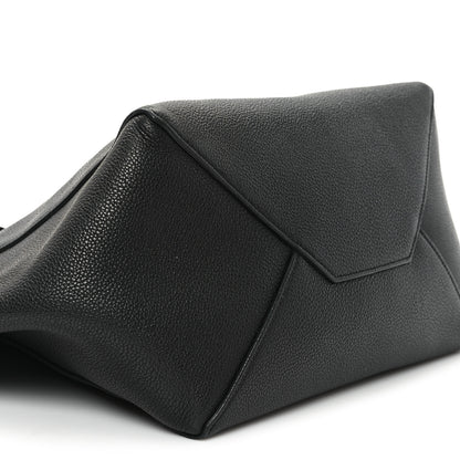 Celine Soft Grained Calfskin Small Belt Cabas Phantom Black 8 of 10
