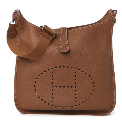 Hermes Taurillon Clemence Evelyne III TGM Gold 1 of 11