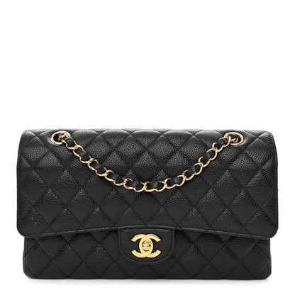 Chanel Caviar Quilted Medium Double Flap Black 1 of 11