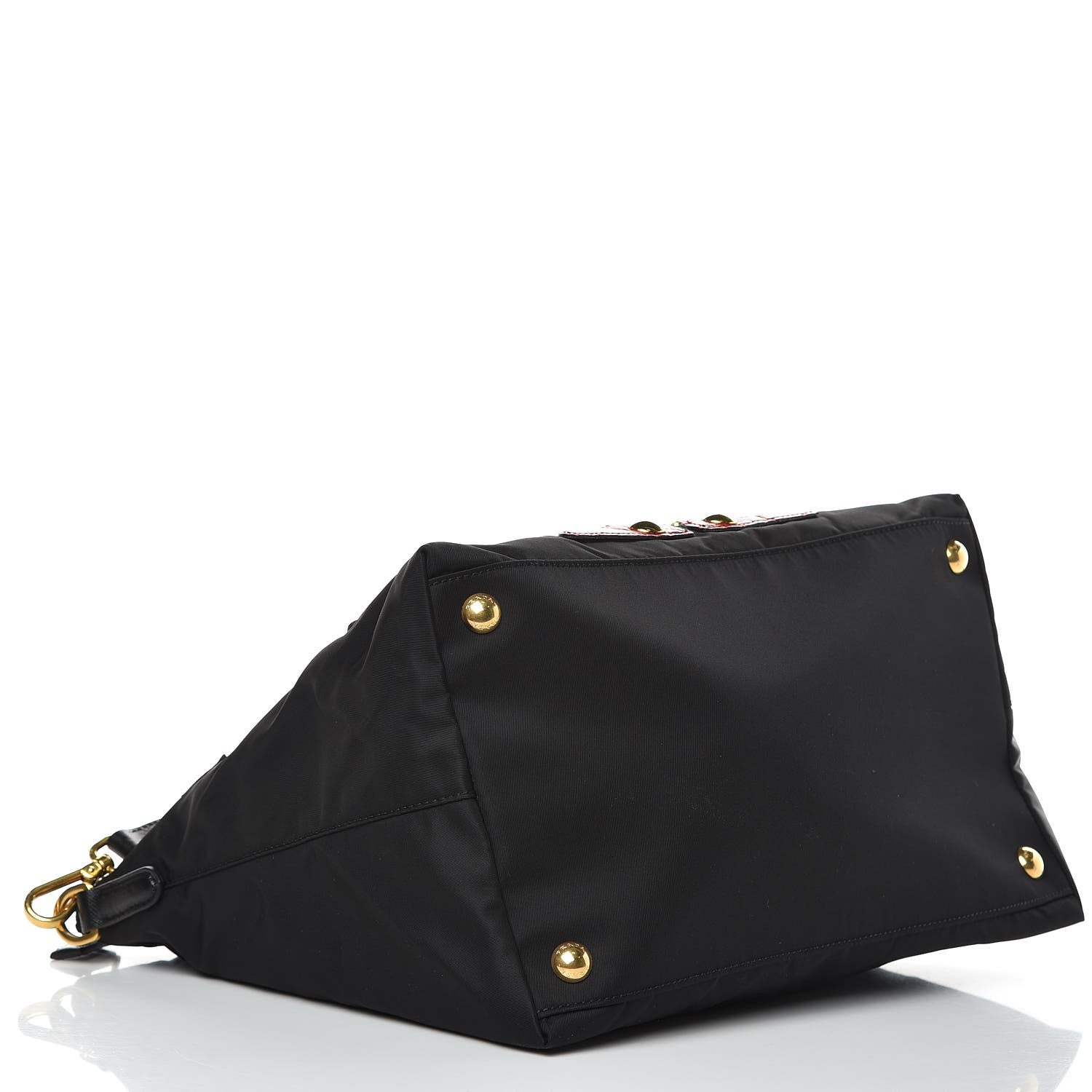 Prada Nylon Tessuto Saffiano Robot Tote Bag Black Mimosa 4 of 8