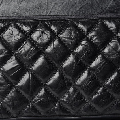 Chanel Aged Calfskin Quilted Large Casual Rock Backpack Black 15 of 15