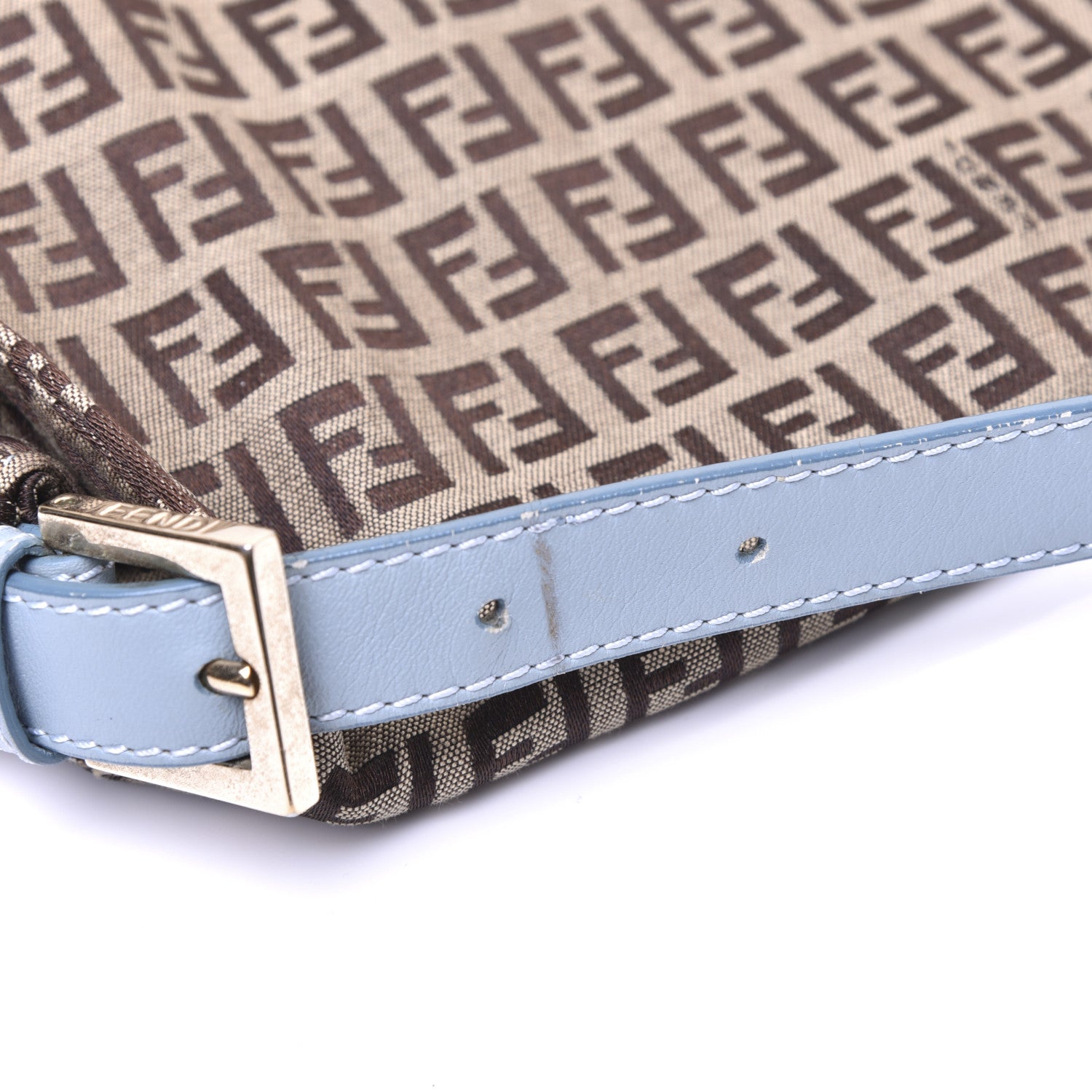 Fendi Zucchino Vitello Mama Baguette Mogano Panna Grigio Lunai 13 of 13