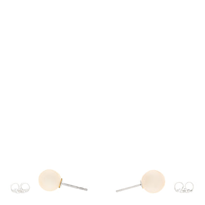 Tiffany Sterling Silver Freshwater Pearl 8-9mm Ziegfeld Earrings 3 of 4