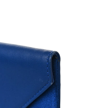 Jimmy Choo Calfskin Suede Rosetta Envelope Clutch Aegean 8 of 11