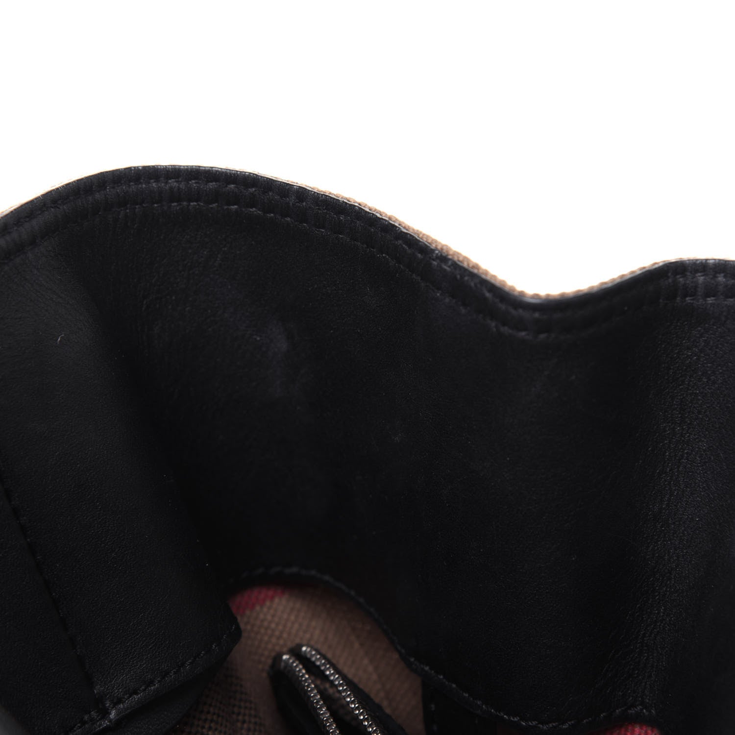 Burberry Canvas Mega Check Medium Ashby Hobo Black 9 of 22