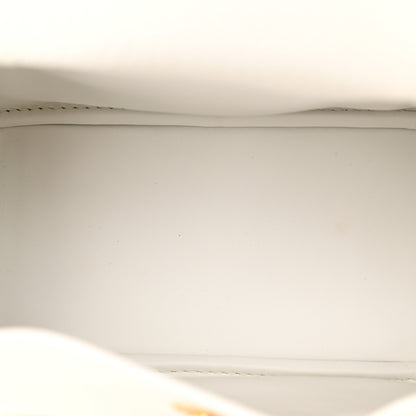 Hermes Taurillon Clemence Mini Lindy 20 New White 5 of 11