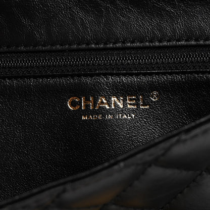Chanel Aged Calfskin Quilted Reissue 2.55 Clutch Black 6 of 12