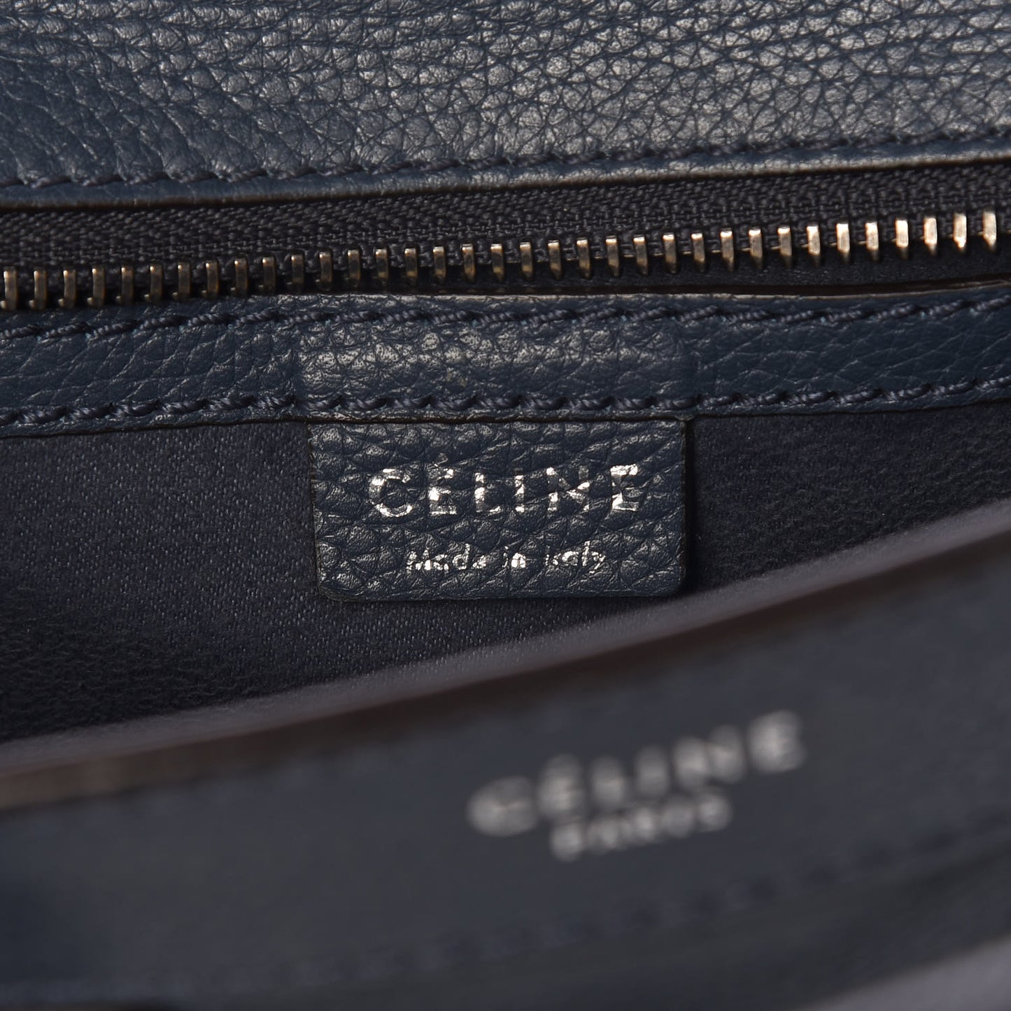 Drummed Calfskin Nano Luggage Orage