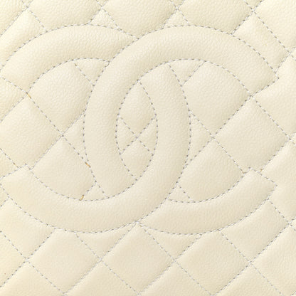 Chanel Caviar Quilted Grand Shopping Tote GST Ecru 13 of 15