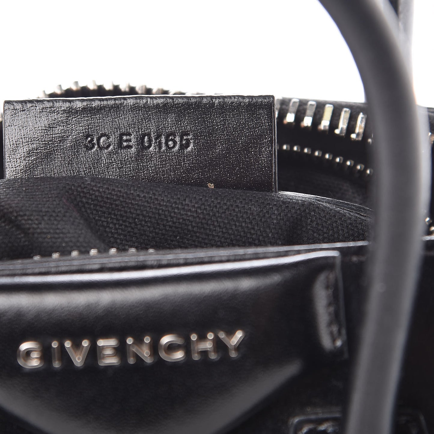 Shiny Lord Calfskin Mini Antigona Black