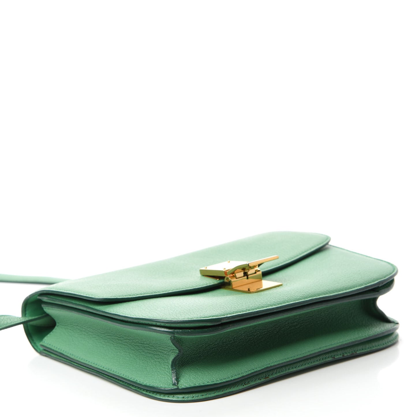 Goatskin Medium Classic Box Flap Bag Palm