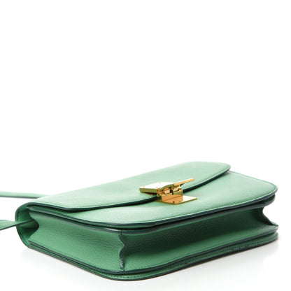 Celine Goatskin Medium Classic Box Flap Bag Palm 4 of 11