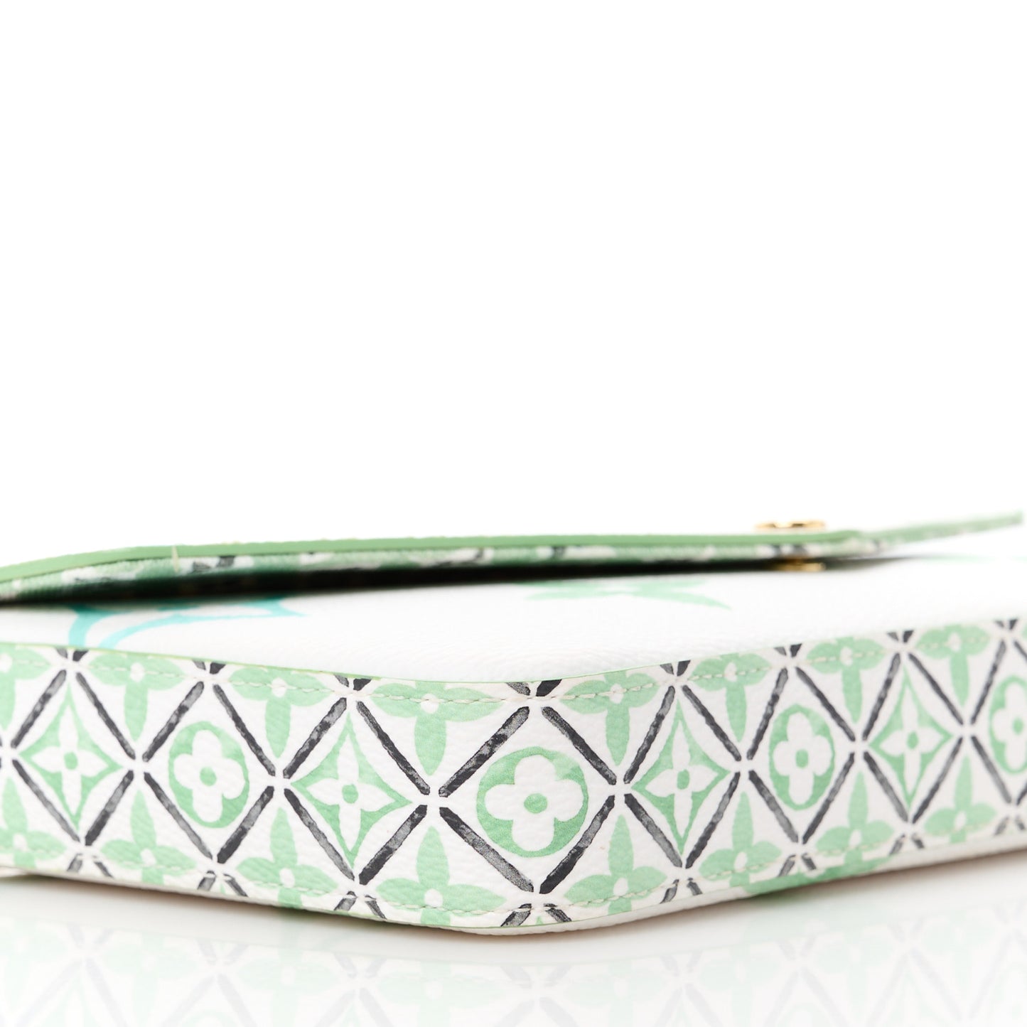 Monogram Giant By The Pool 2.0 Felicie Pochette Chain Wallet Jade Green