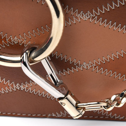 Chloe Calfskin Patchwork Medium Faye Shoulder Bag Caramel 16 of 17