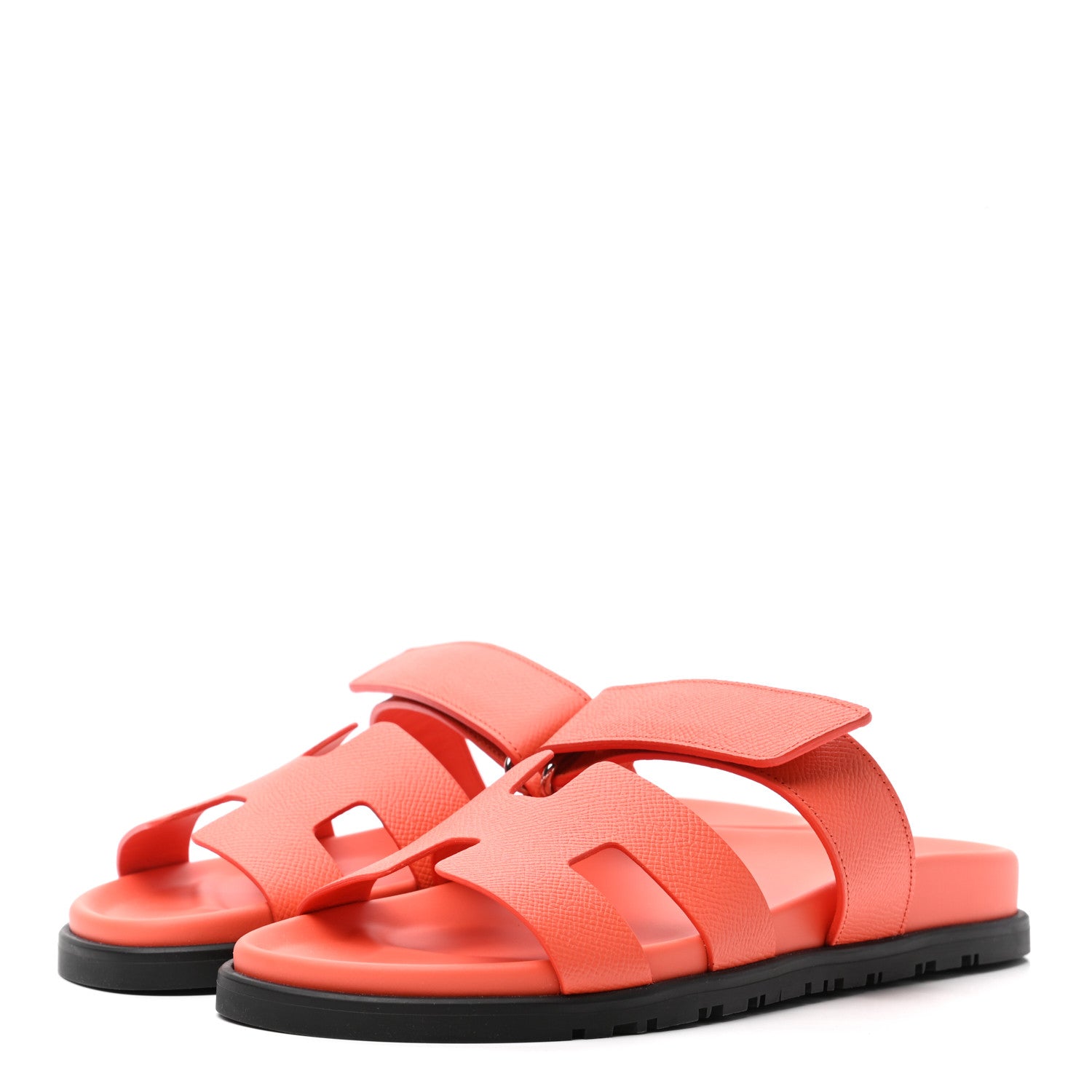 Hermes Epsom Womens Chypre Sandals 38 Rose Sorbet 3 of 8