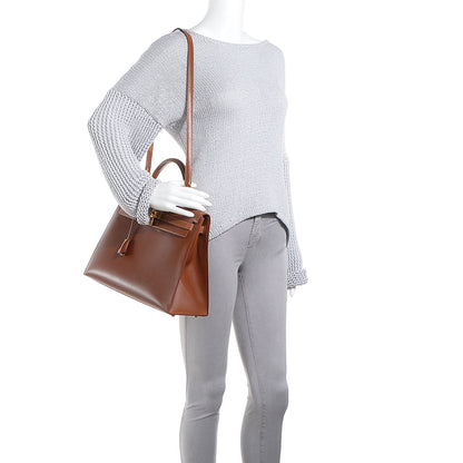 Hermes Veau Tadelakt Kelly Sellier 35 Fauve 2 of 21