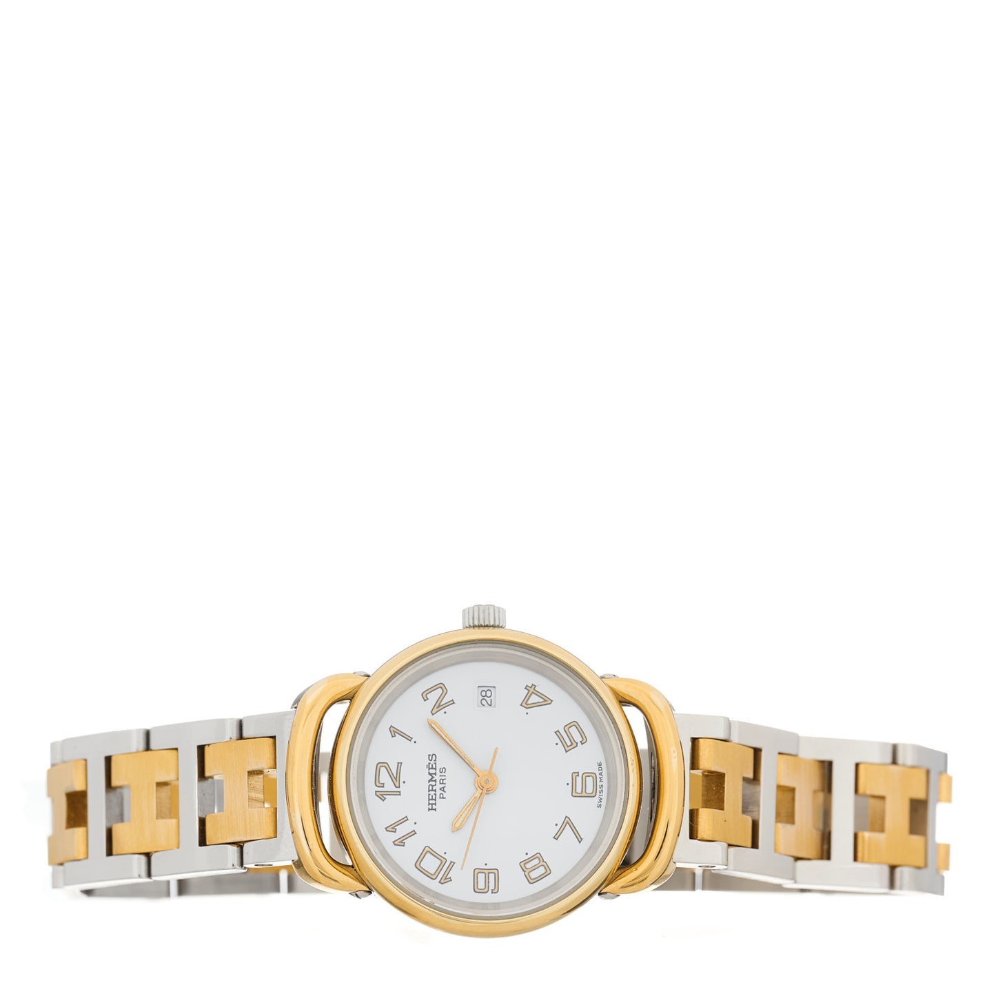 Stainless Steel 25mm Pullman Quartz Watch White