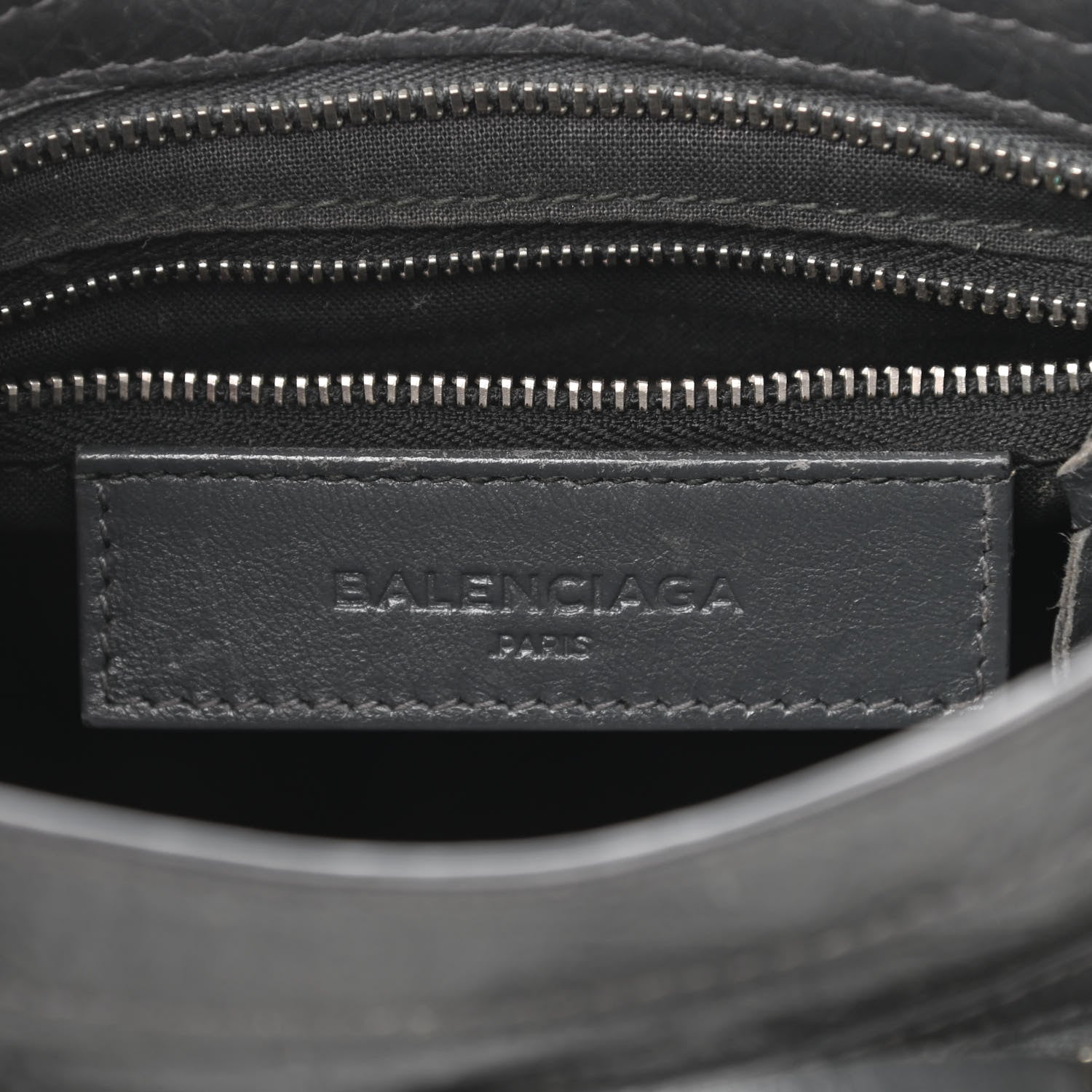 Balenciaga Agneau Classic Silver Hardware Mini City Gris Fossile 6 of 11