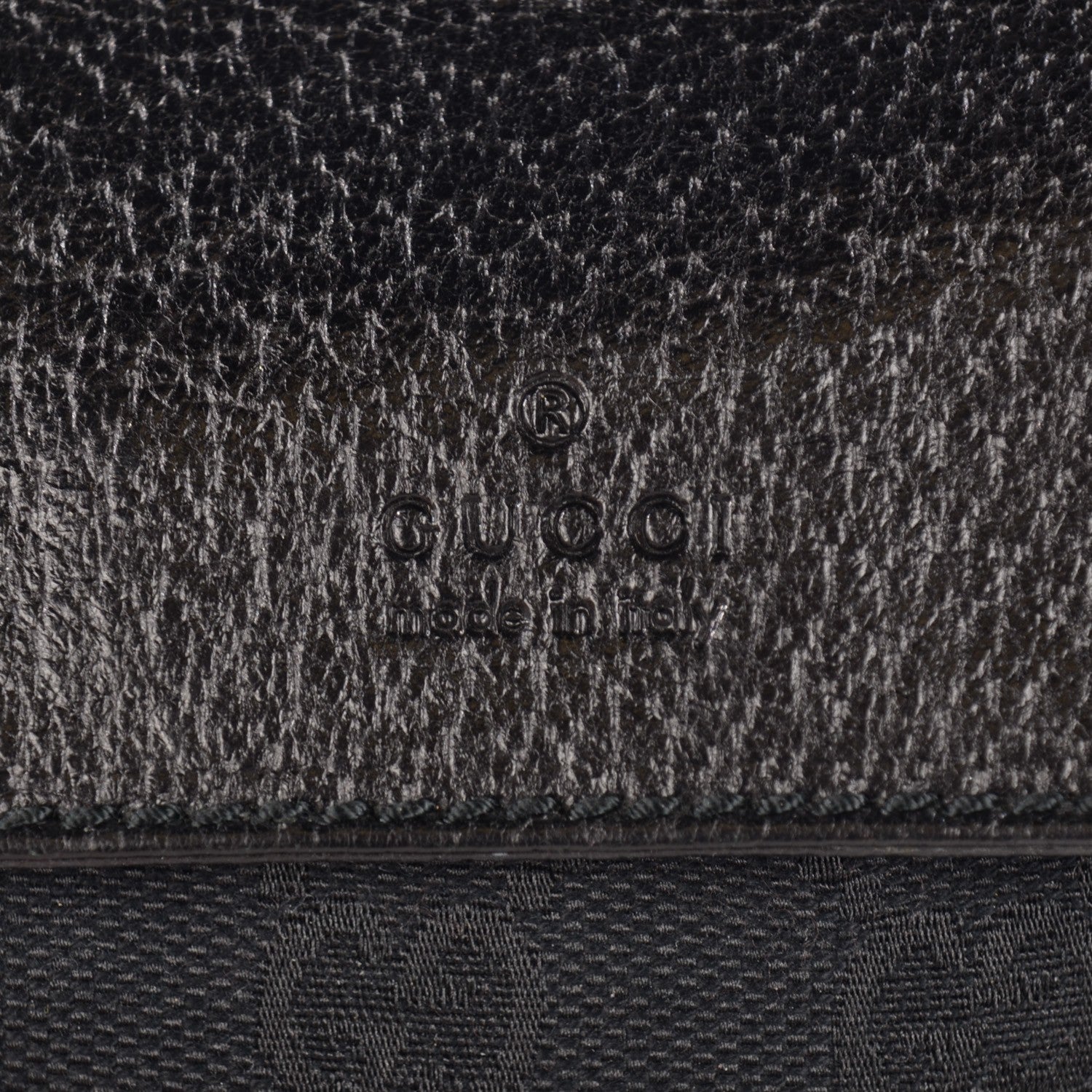 Gucci Monogram Belt Bag Black 5 of 8