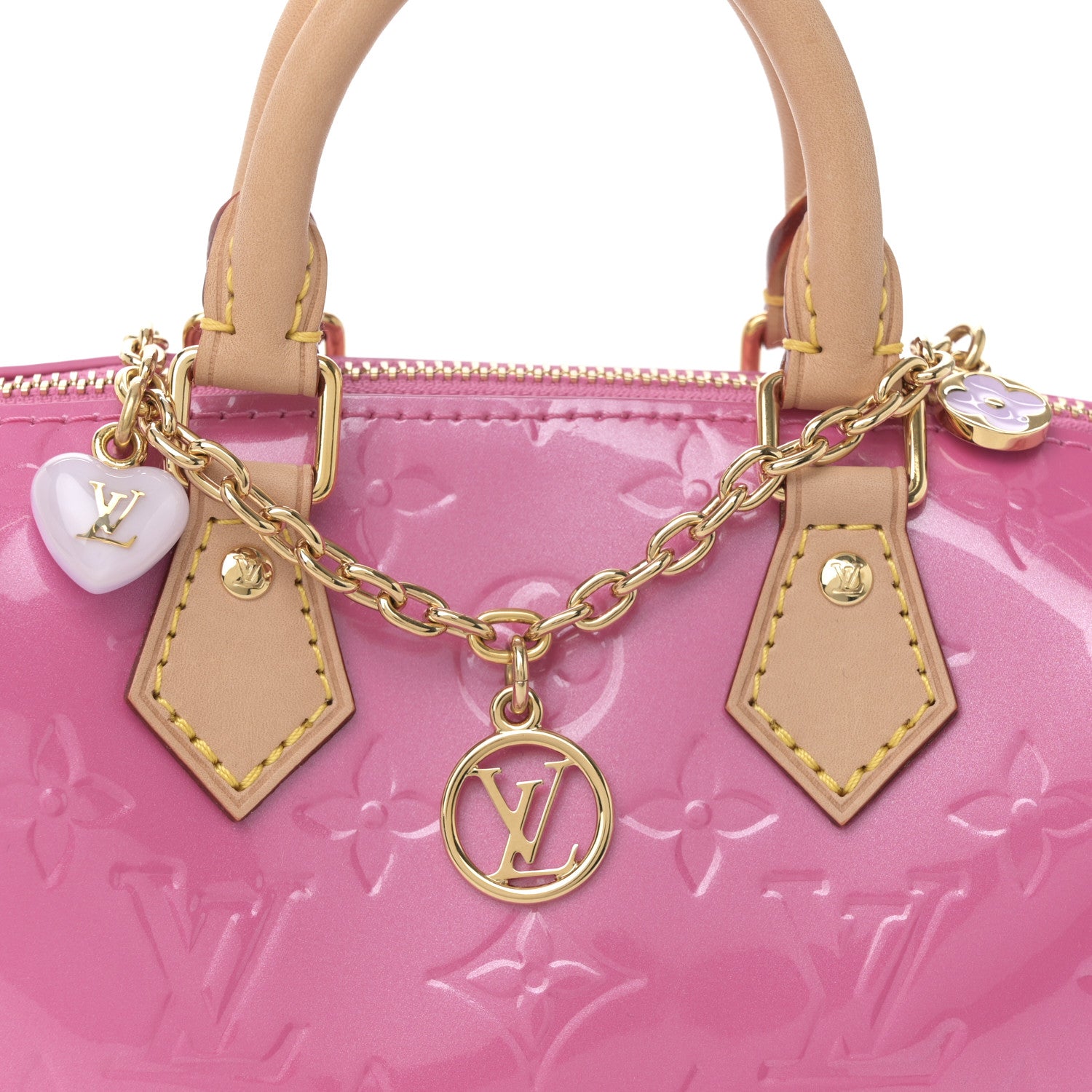 Louis Vuitton Vernis Monogram Nano Speedy Neon Pink 18 of 25