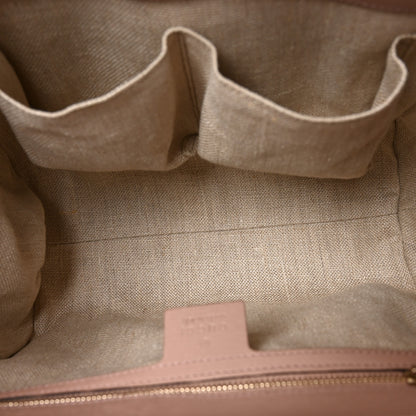 Gucci Calfskin Bamboo Bullet Top Handle Bag Blush 5 of 10
