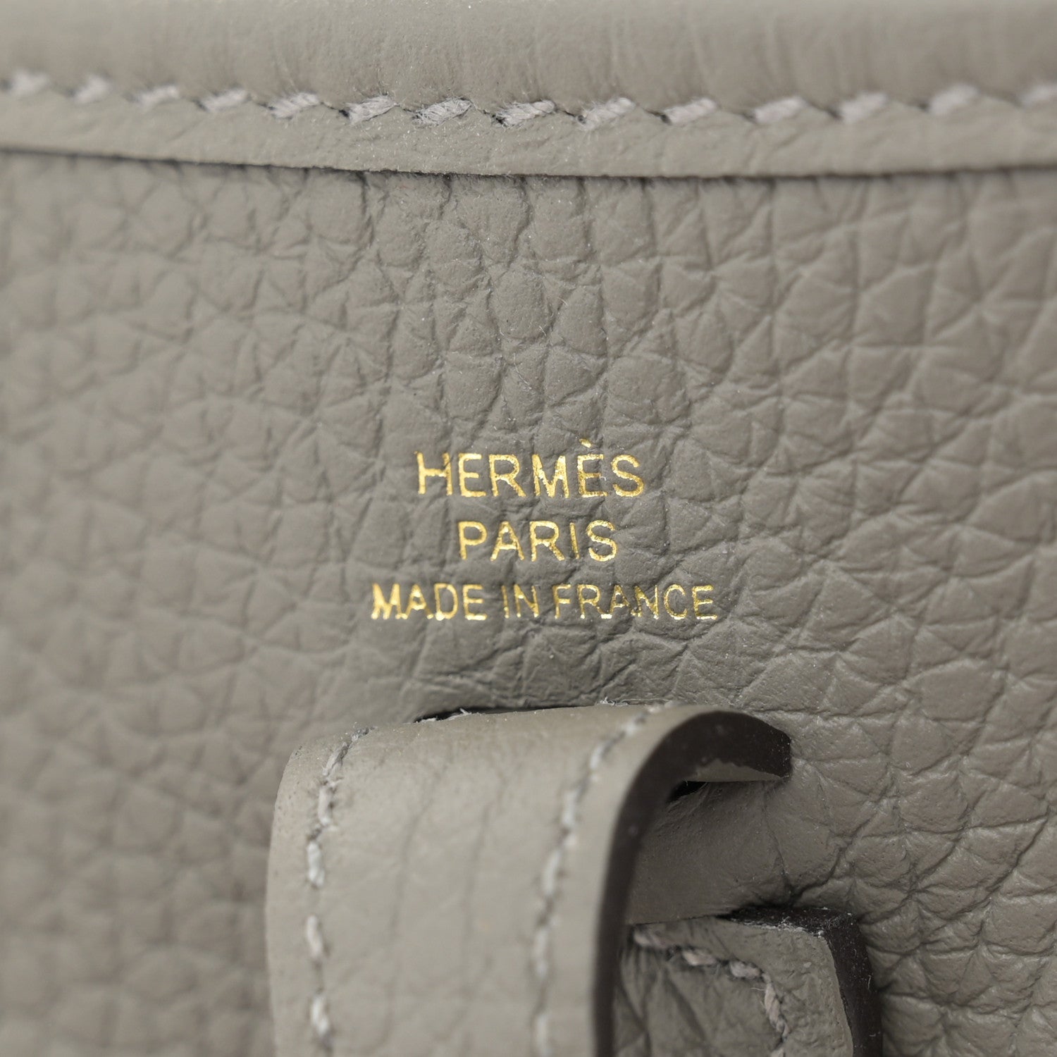 Hermes Taurillon Clemence Evelyne TPM Gris Meyer 6 of 11
