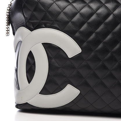 Chanel Calfskin Quilted Large Cambon Bag Black 18 of 18