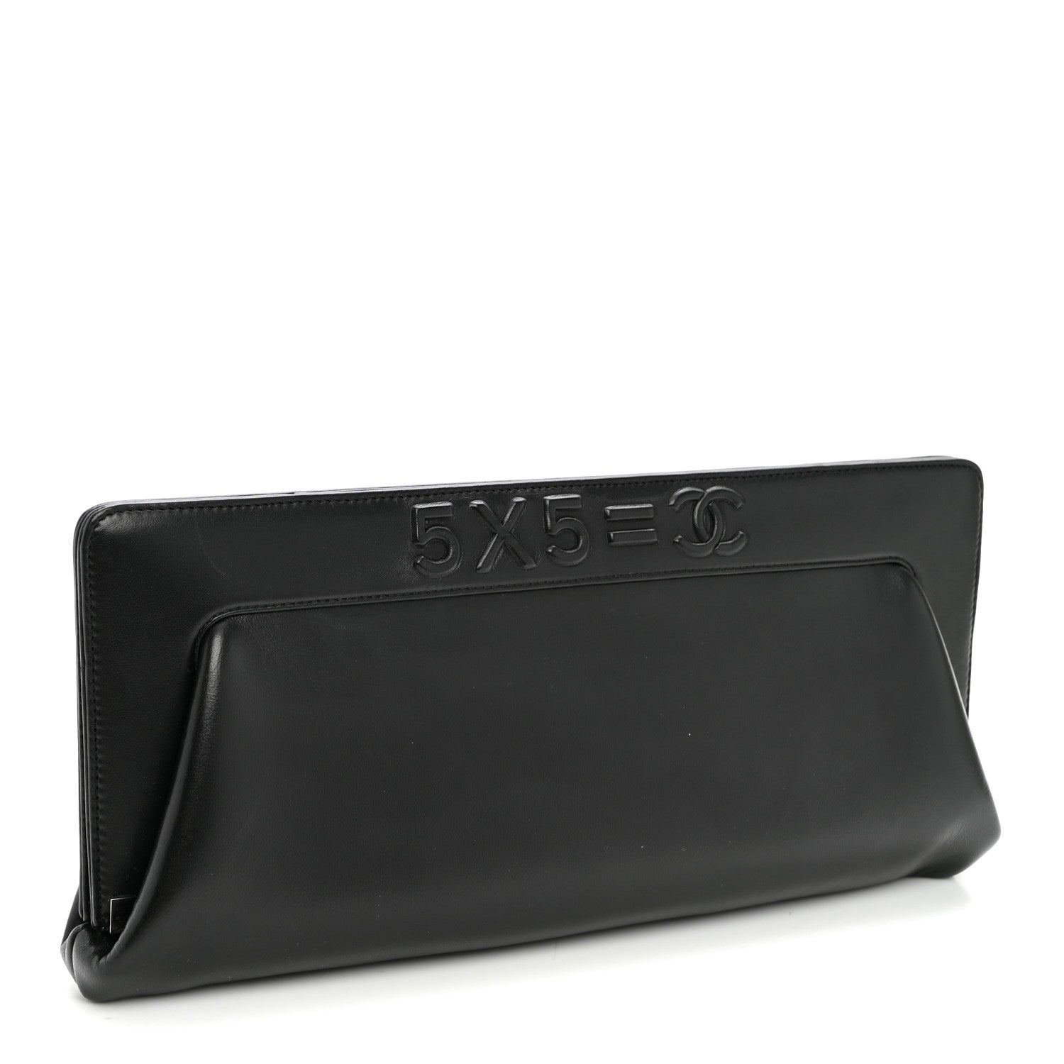 Chanel Lambskin 5x5=CC Clutch Black 3 of 11