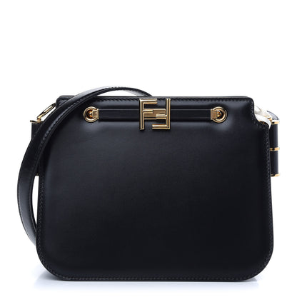 Fendi Vitello King Luxor Fendi Touch Shoulder Bag Black 1 of 10