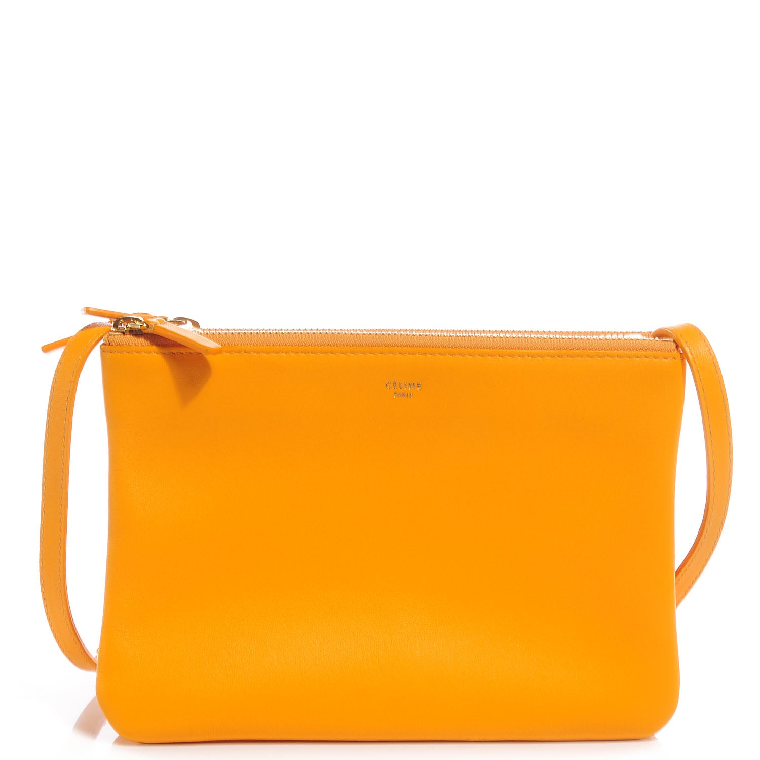 Celine Lambskin Trio Crossbody Bag Sunflower 1 of 8