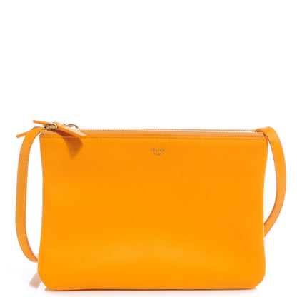 Celine Lambskin Trio Crossbody Bag Sunflower 1 of 8