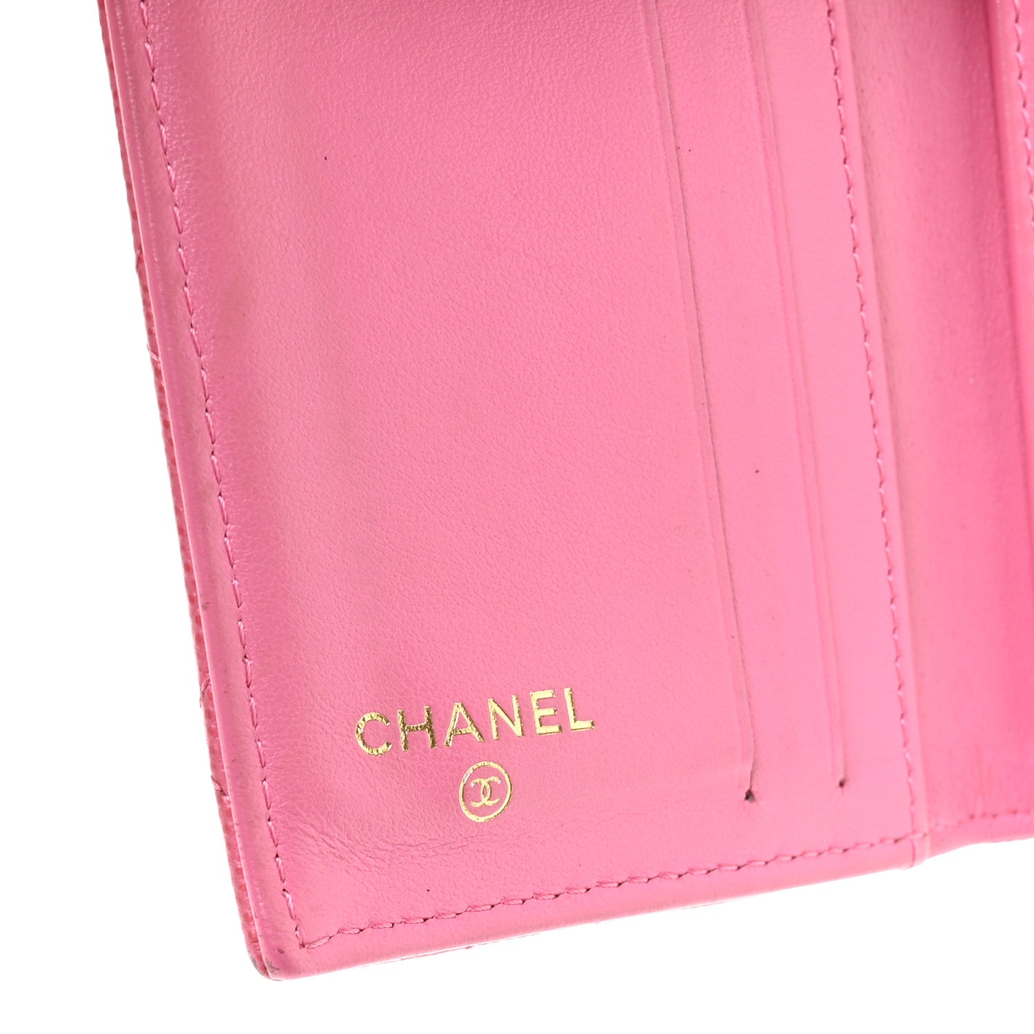 Chanel Caviar Quilted Card Holder Wallet Pink 6 of 8