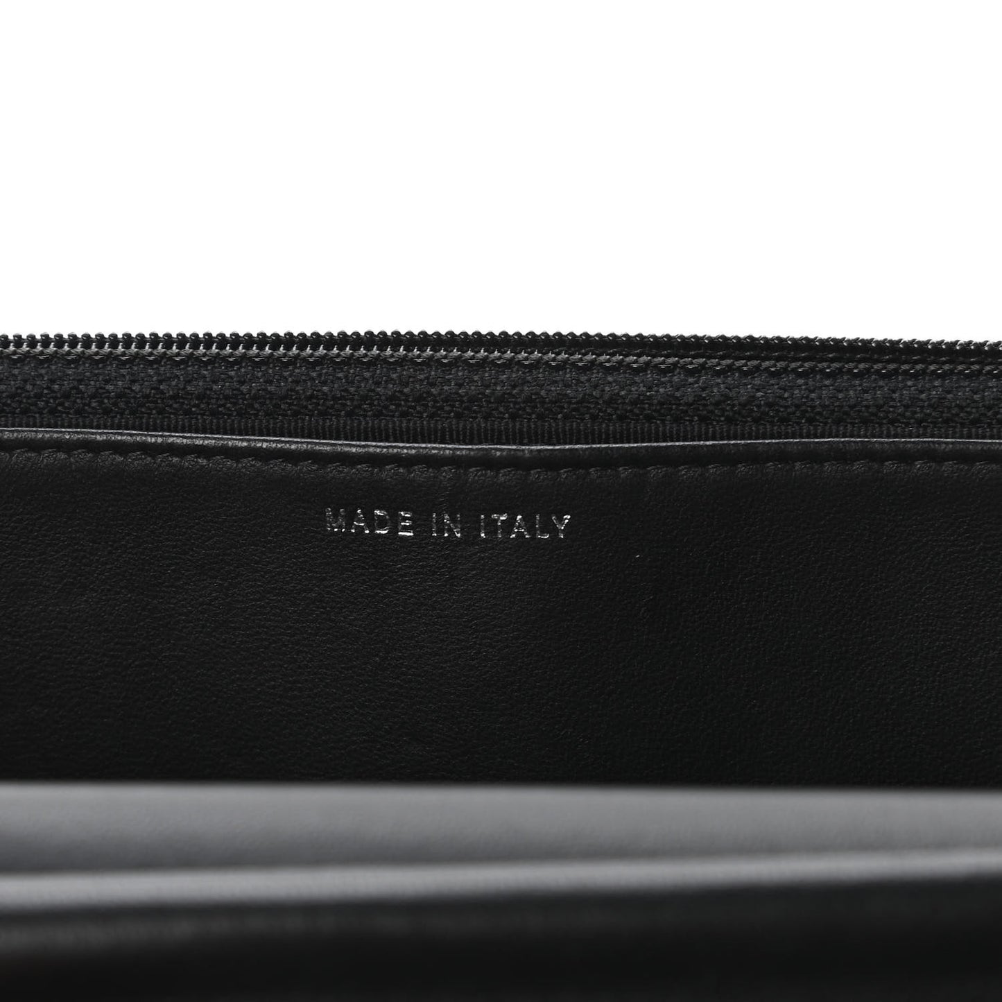 Lambskin Chevron Quilted Wallet On Chain WOC So Black