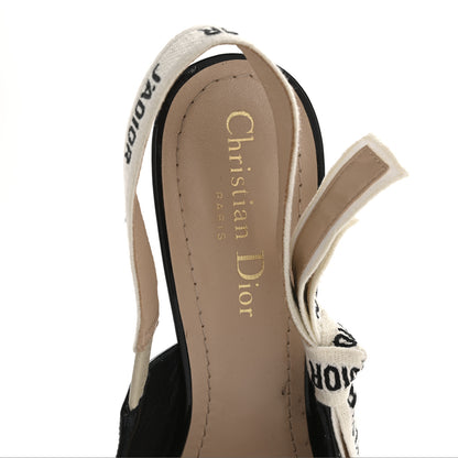 Christian Dior Patent Ribbon J'Adior Slingback 100mm Pumps 37 Black 7 of 11