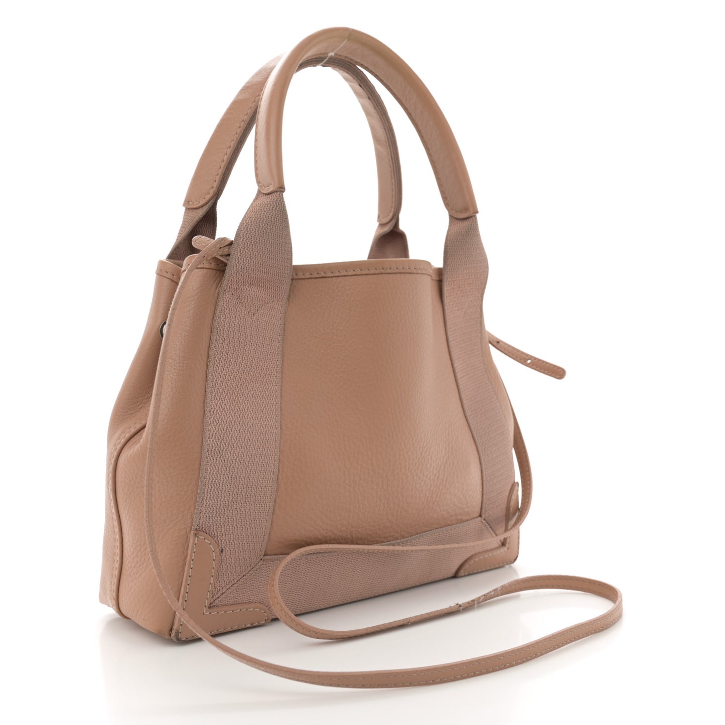 Nappa S Navy Cabas Beige Latte