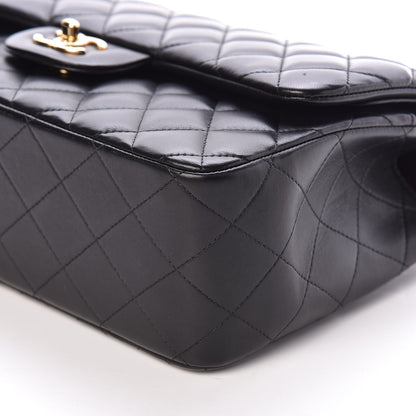 Chanel Lambskin Quilted Jumbo Double Flap Black 6 of 10