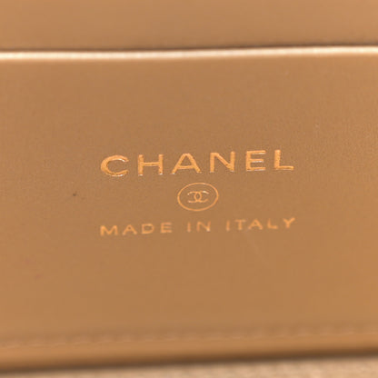 Chanel Lambskin Quilted Enamel CC Pearl Crush Small Vanity Case With Chain White 6 of 11