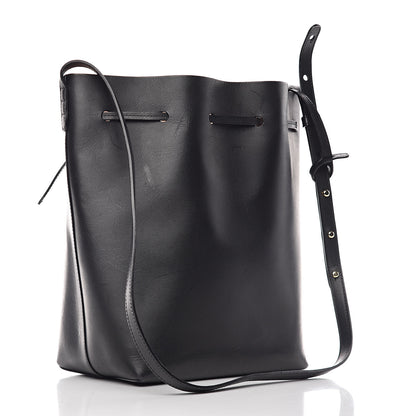 Mansur Gavriel Vegetable Tanned Calfskin Bucket Bag Black Ballerina 4 of 15