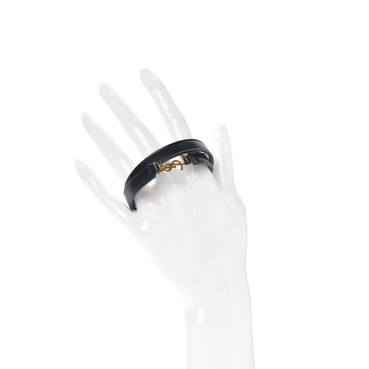 Calfskin Double Wrap Bracelet Black