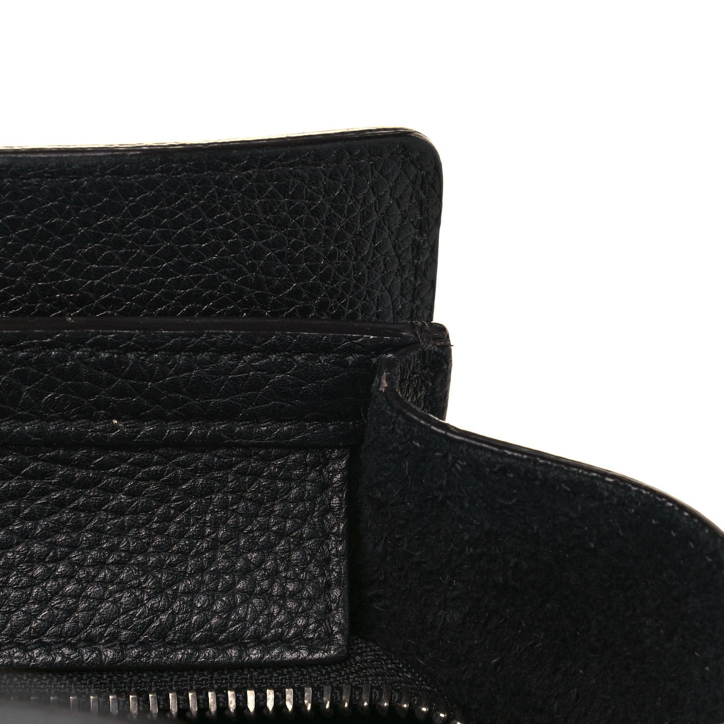 Drummed Calfskin Nano Luggage Black