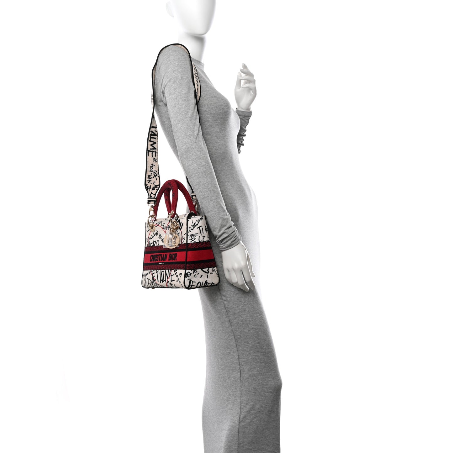 Canvas Medium DiorAmour Graffiti Lady D-Lite Latte