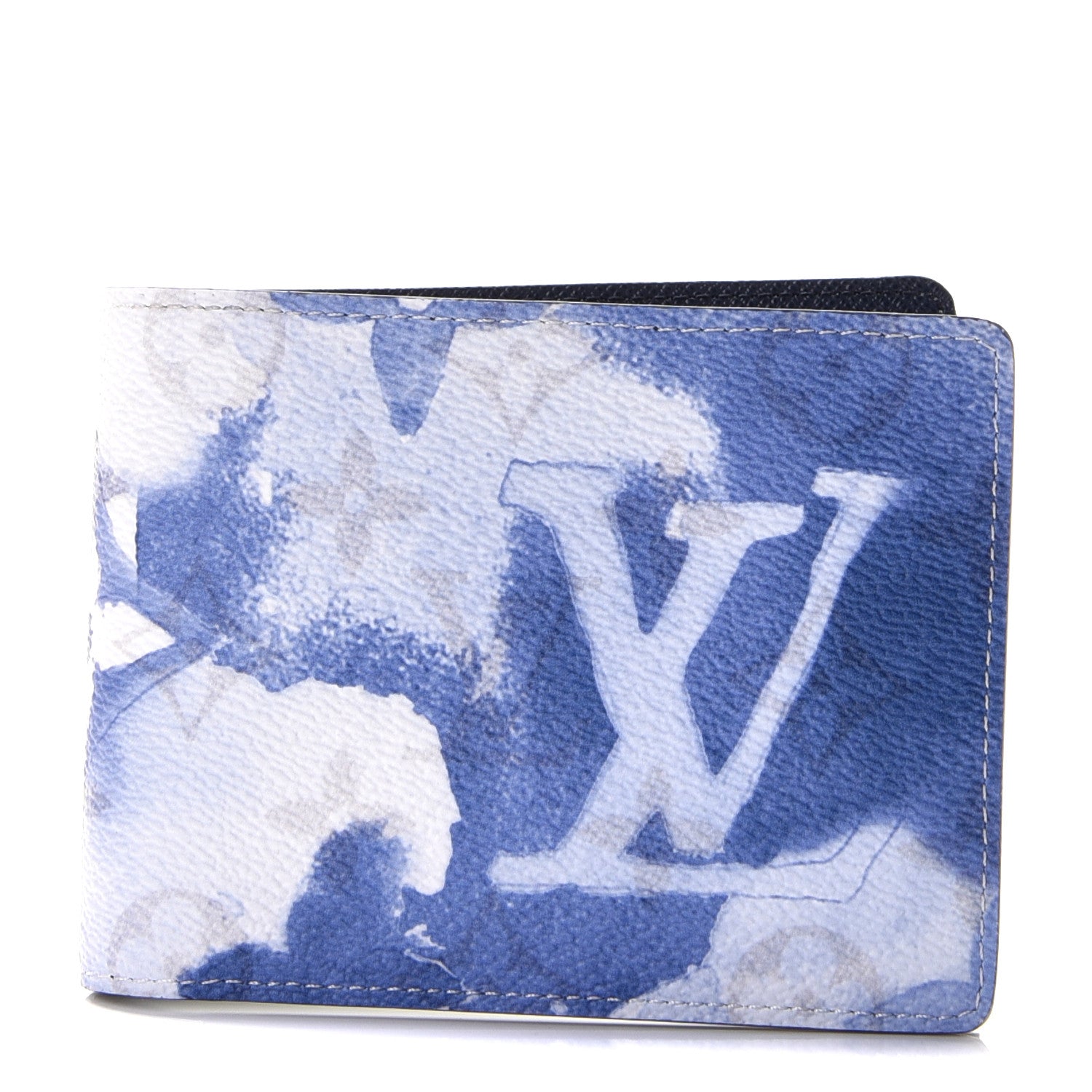 Louis Vuitton Monogram Watercolor Multiple Wallet Blue 1 of 6