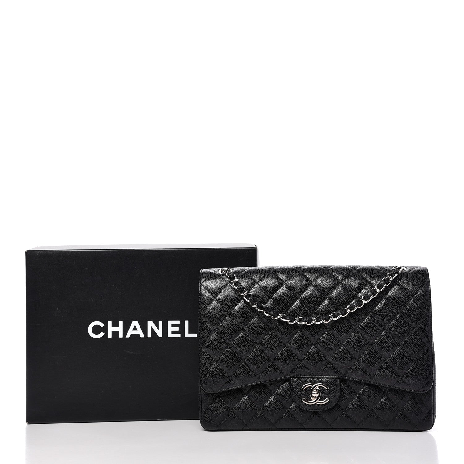 Chanel Caviar Quilted Maxi Double Flap Black 10 of 10