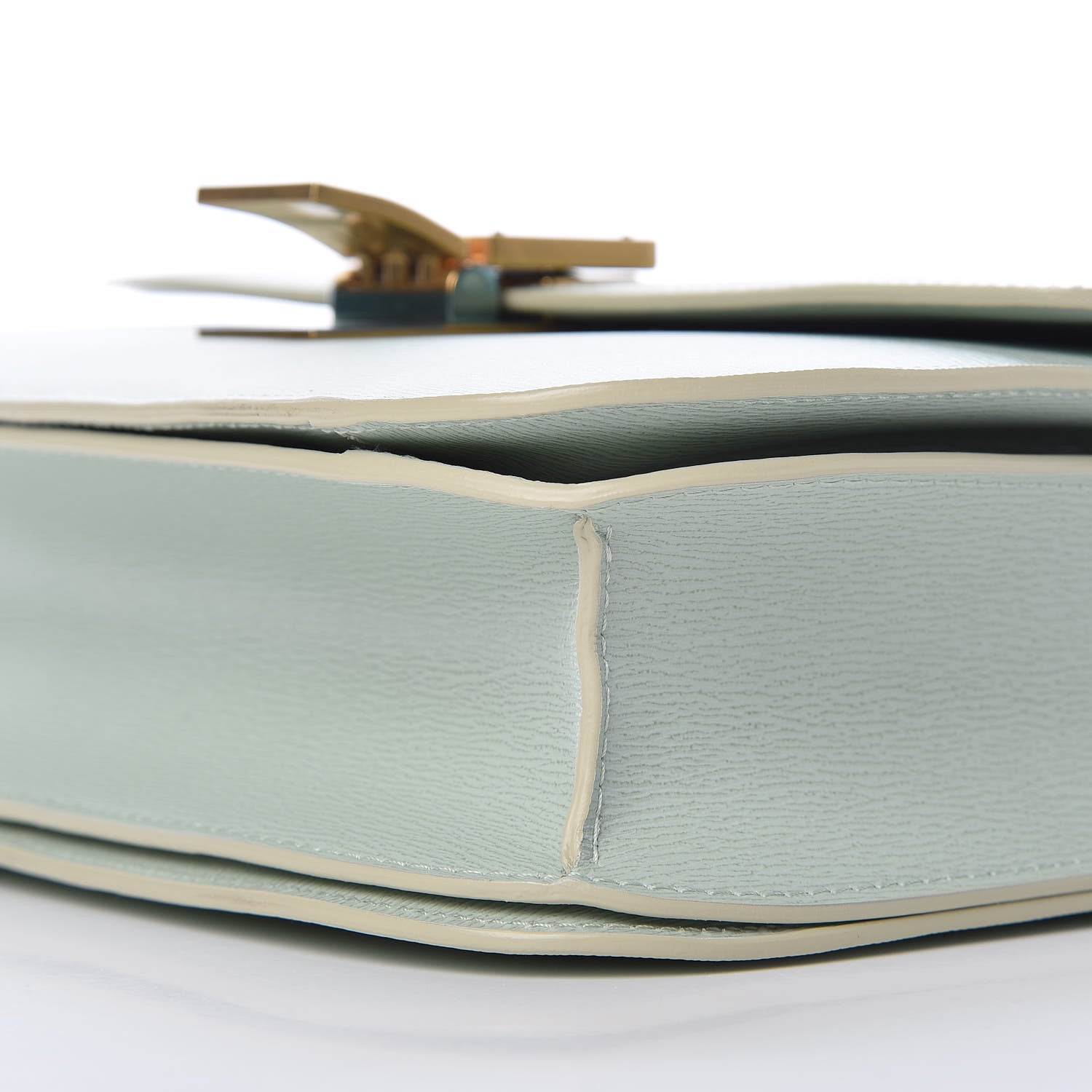 Celine Liege Calfskin Medium Classic Box Flap Bag Pastel Green 9 of 9