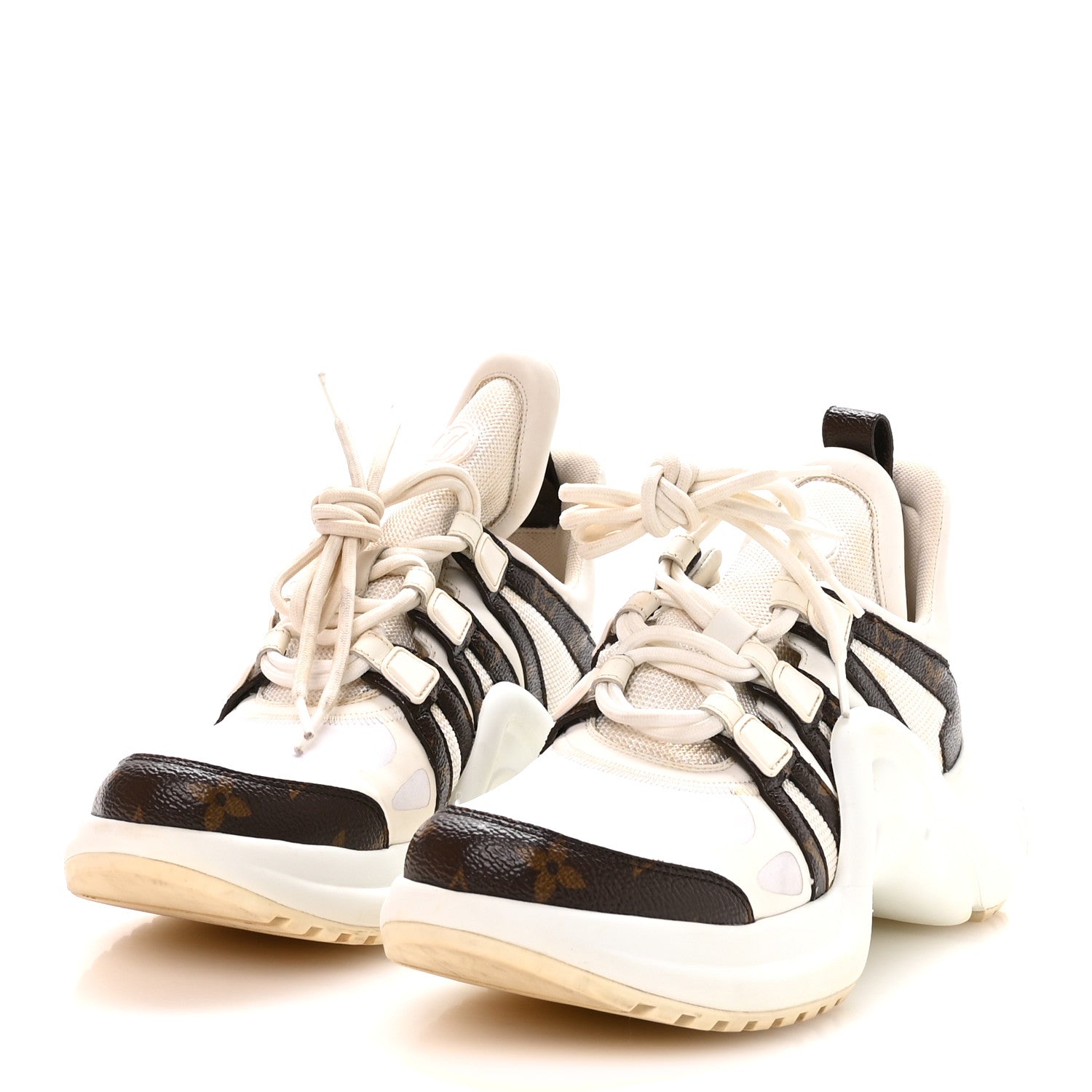Louis Vuitton Patent Monogram LV Archlight Sneakers 38.5 White 4 of 9