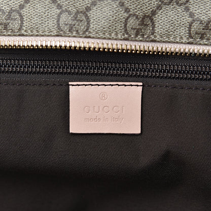 Gucci GG Supreme Monogram Medium Zippered Shopping Tote Pink 6 of 10